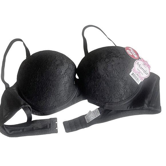 Mamia Floral Lace Push Up Bra Set BR4079PLU  Multi-Color 3-Pack Value Bundle 38C - Picture 6 of 6